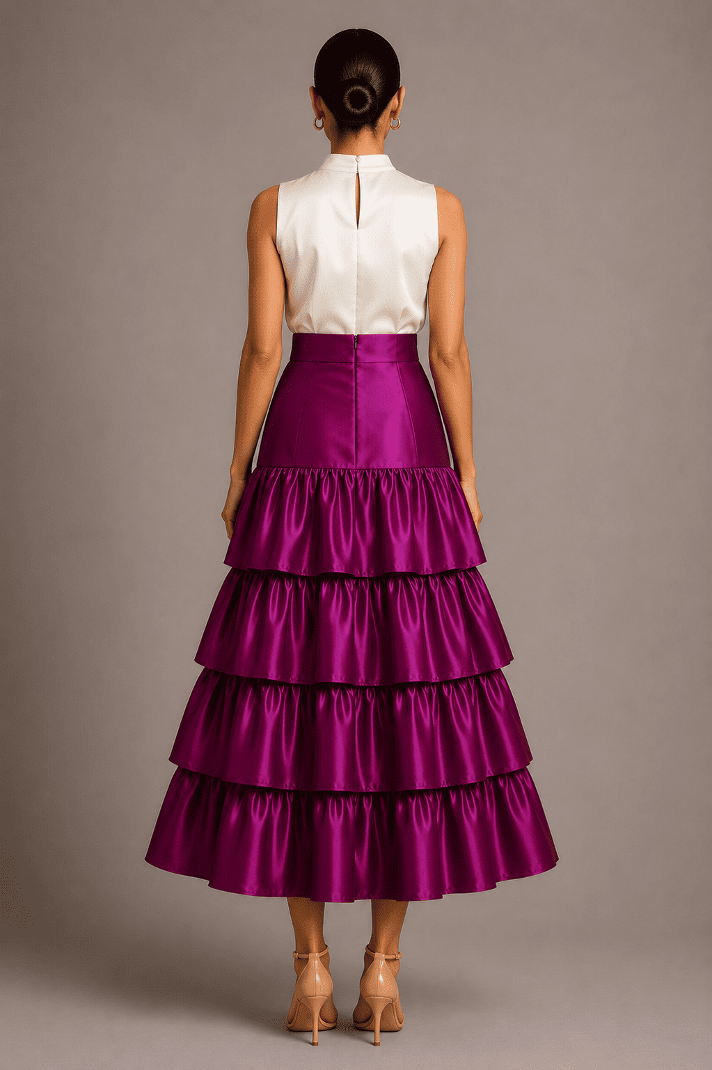 LOUVRE GODET SKIRT