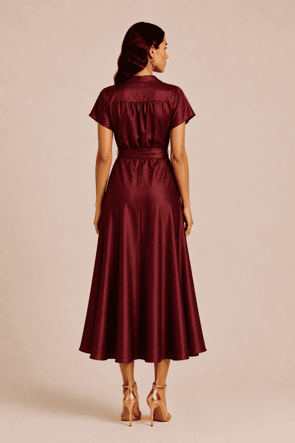 CASCADE WRAP DRESS