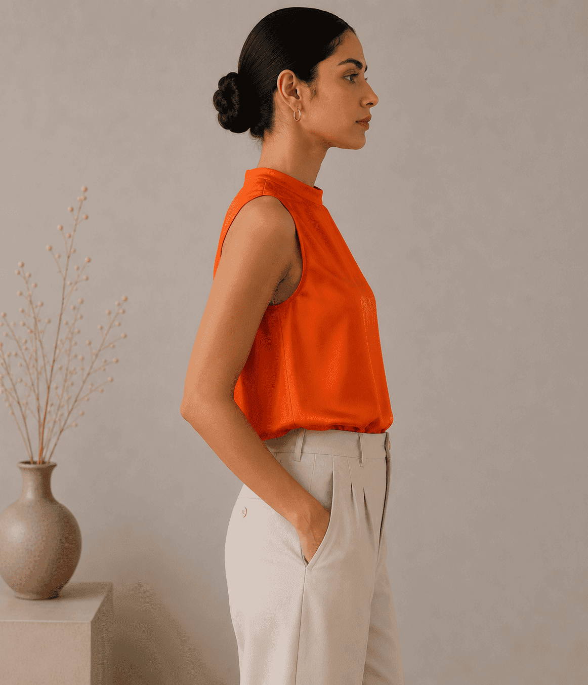 SILK SHELL TOP