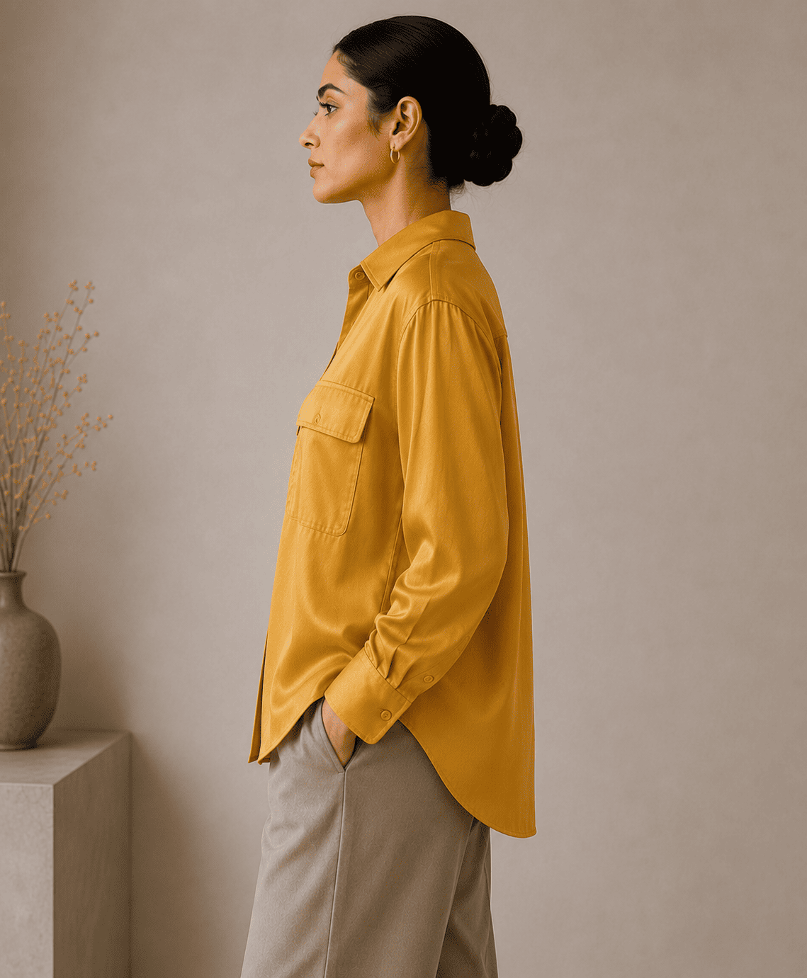 SOFT UTILITY SILK SHIRT