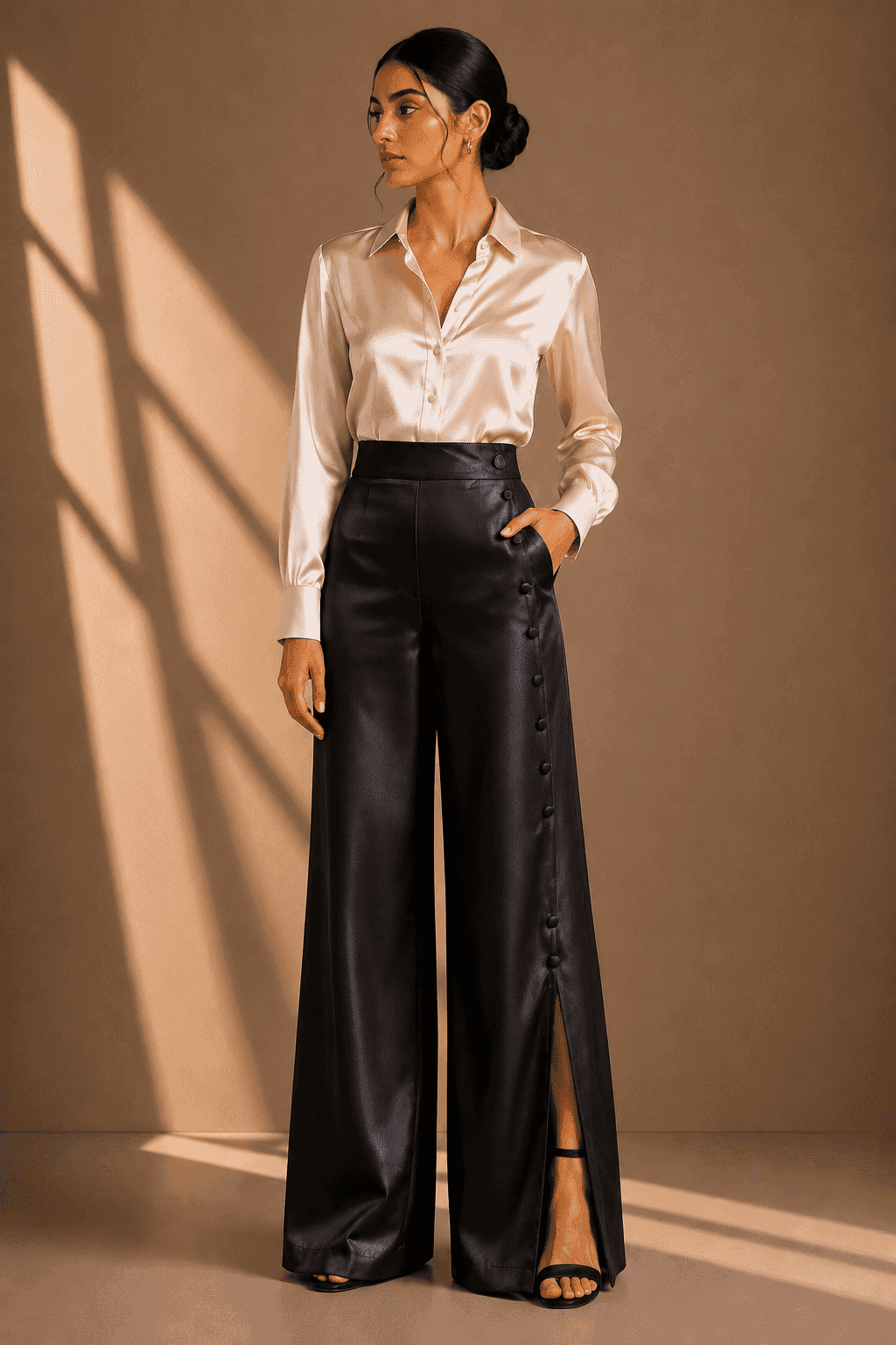 SIGNATURE CUT TROUSER SILK